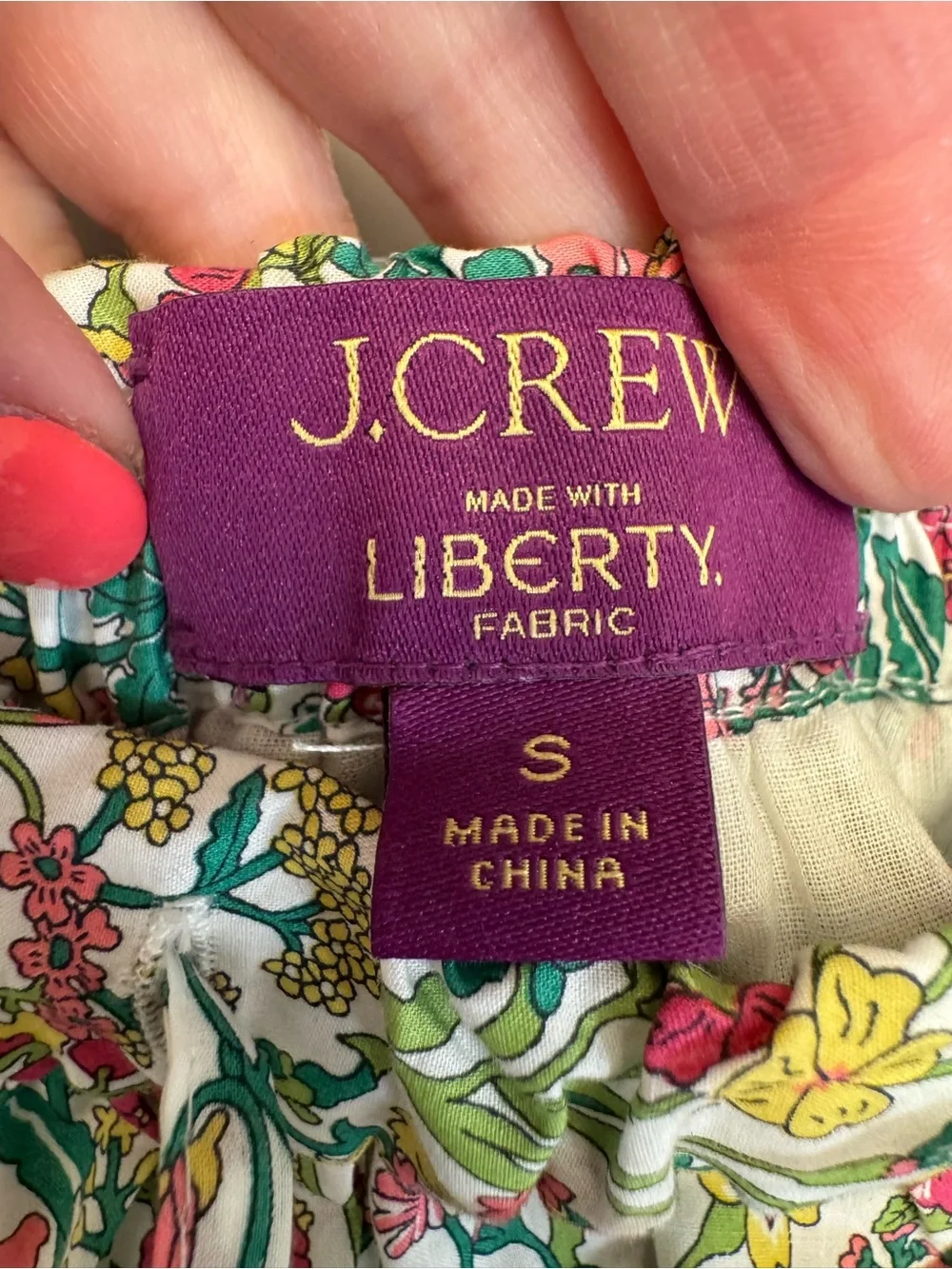 J. Crew x Liberty print collab skirt - Floral Tiered Cotton Skirt- like new!